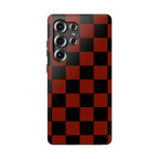 Red Grid Tough Samsung Case