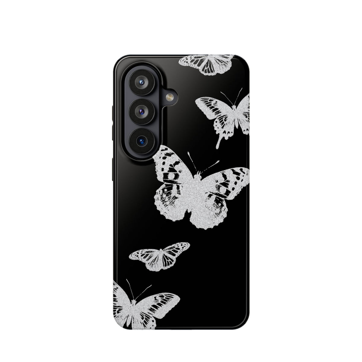 White Butterflies Tough Samsung Case
