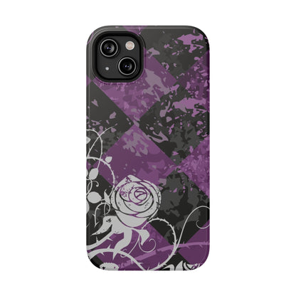 Checkered Rose Tough iPhone Case