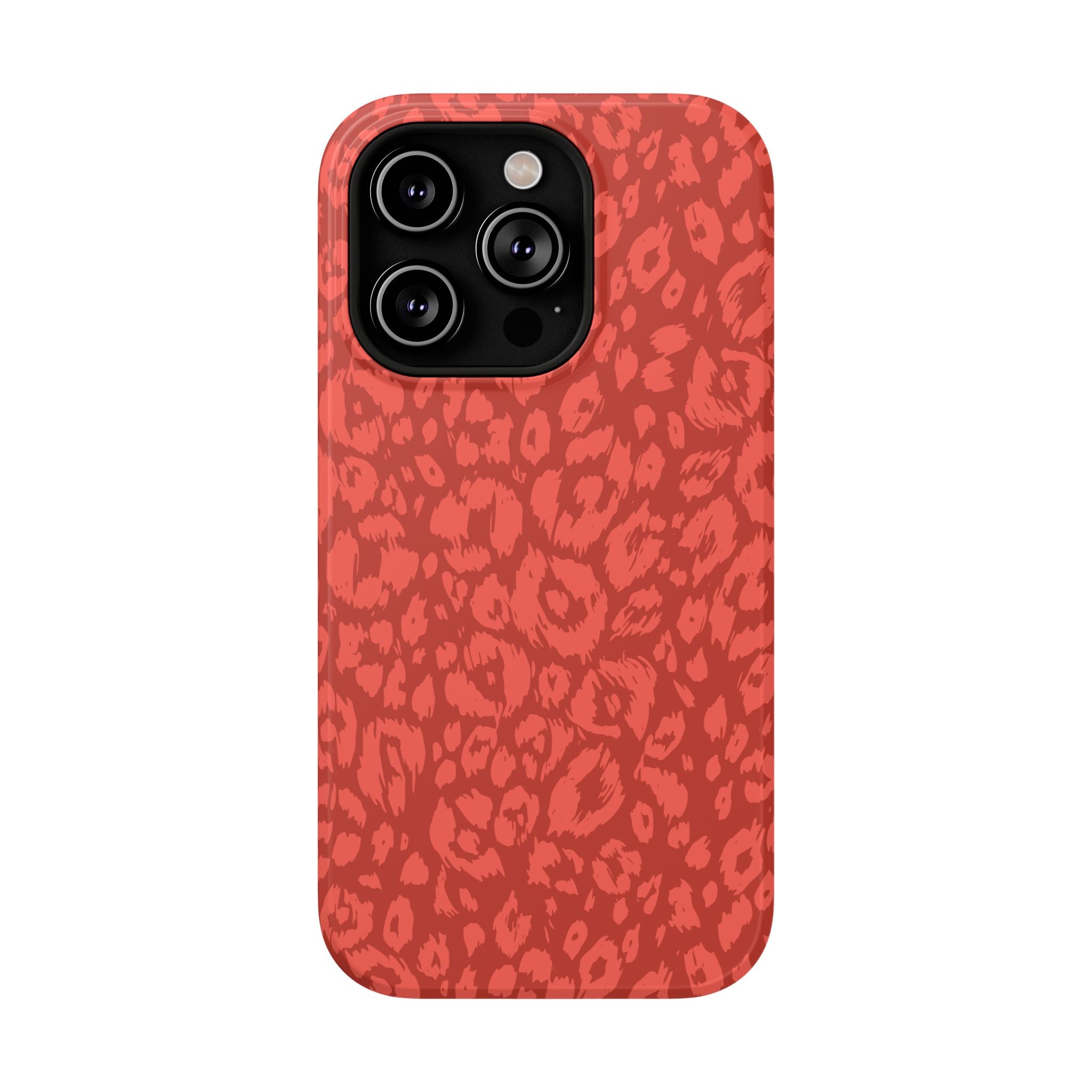 Red Leopard Tough iPhone Case
