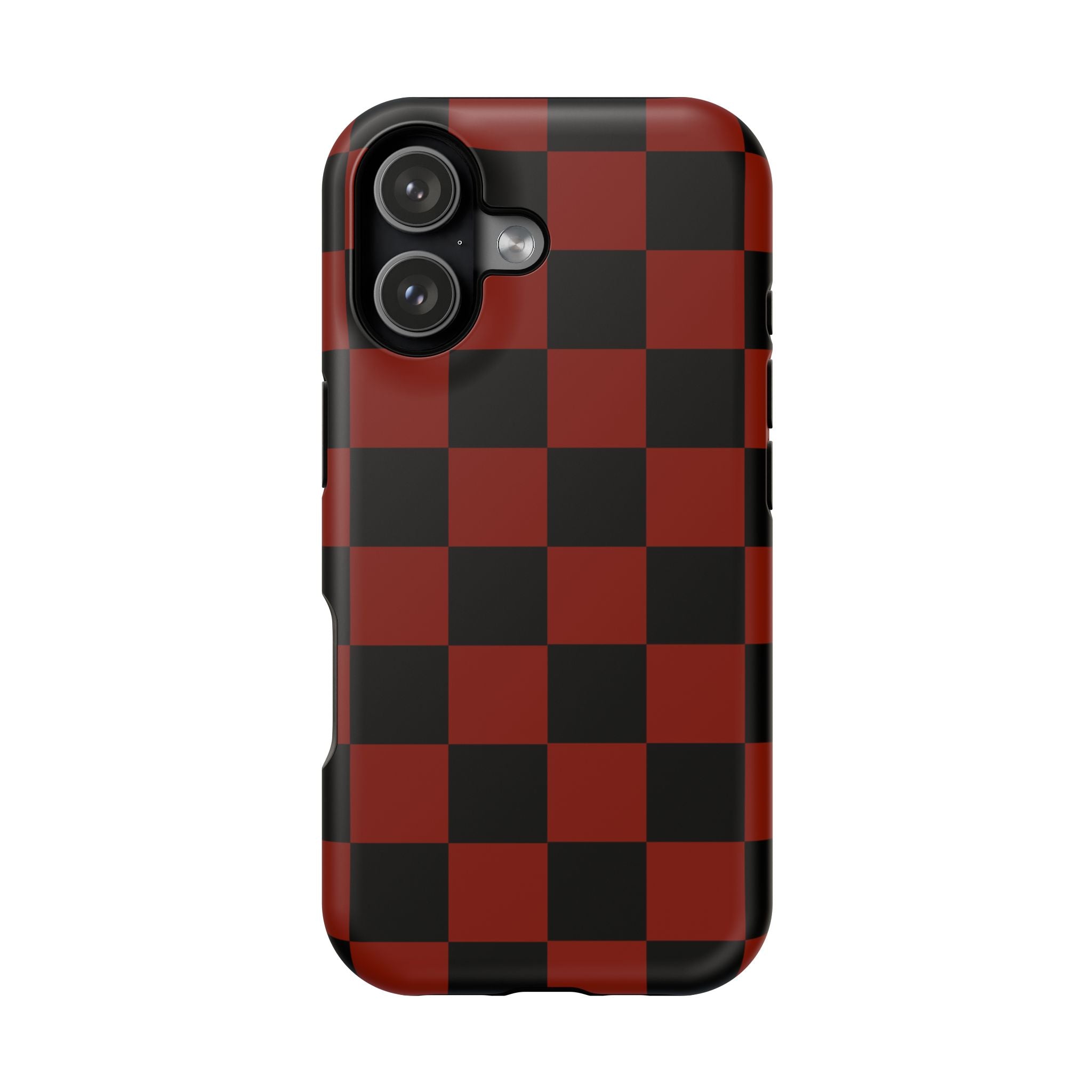 Red Grid Tough iPhone Case