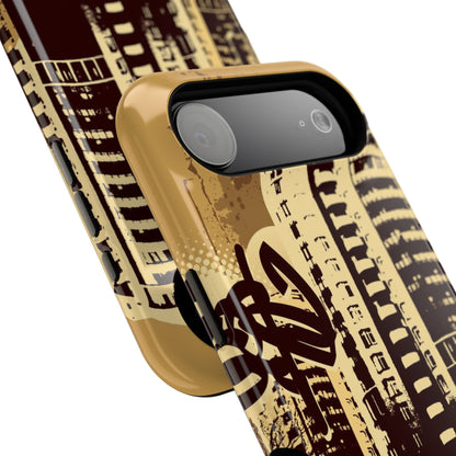 Brown City Tough iPhone Case