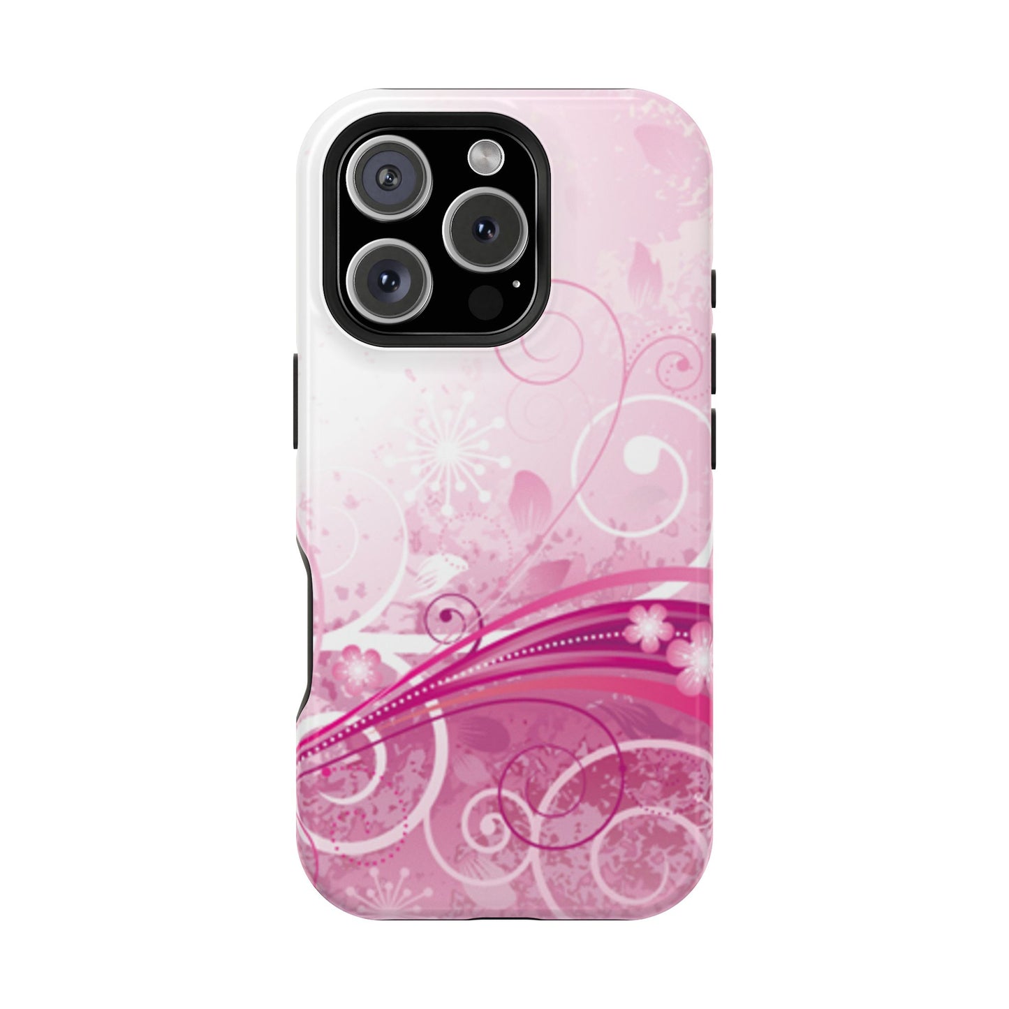 Pink Flowers Tough iPhone Case