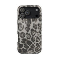Grey Leopard Tough iPhone Case