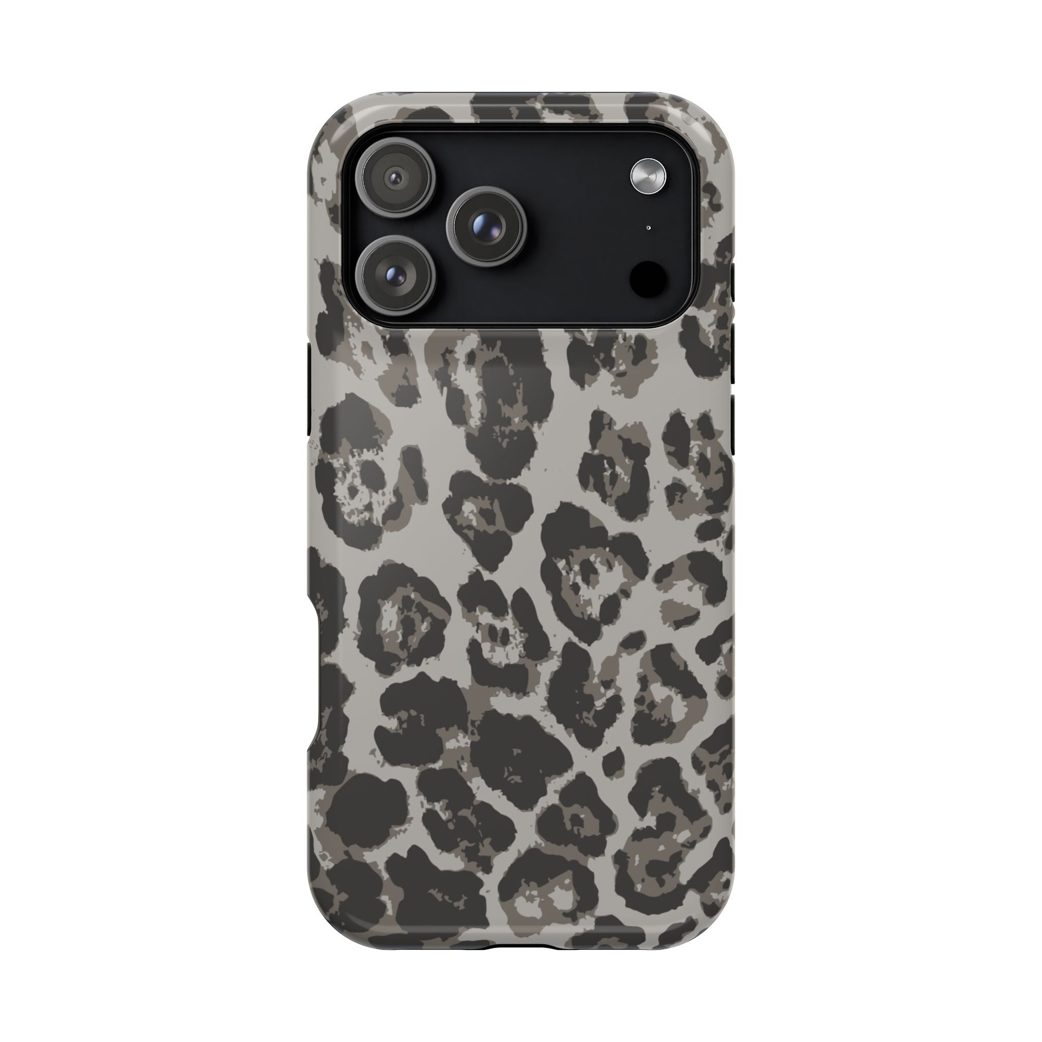 Grey Leopard Tough iPhone Case