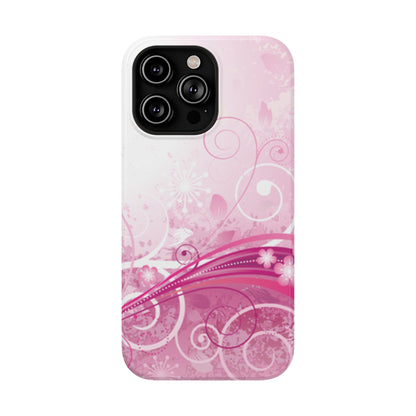 Pink Flowers Tough iPhone Case