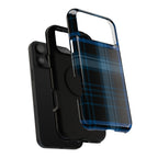 Blue Plaid Tough iPhone Case