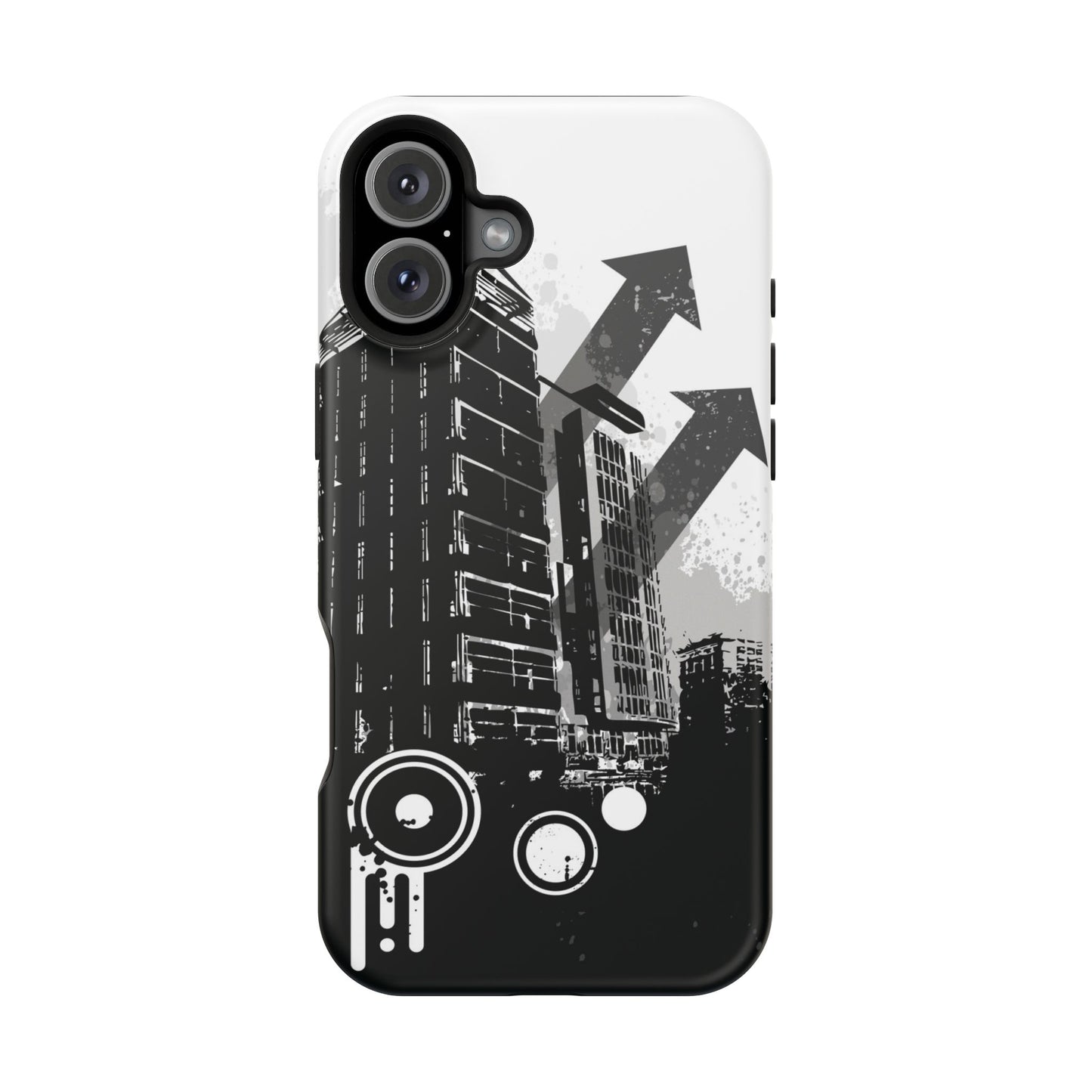 Monochrome City Tough iPhone Case