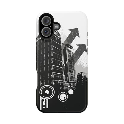 Monochrome City Tough iPhone Case