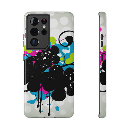 Neon Flowers Tough Samsung Case