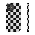 Black Grid Tough iPhone Case