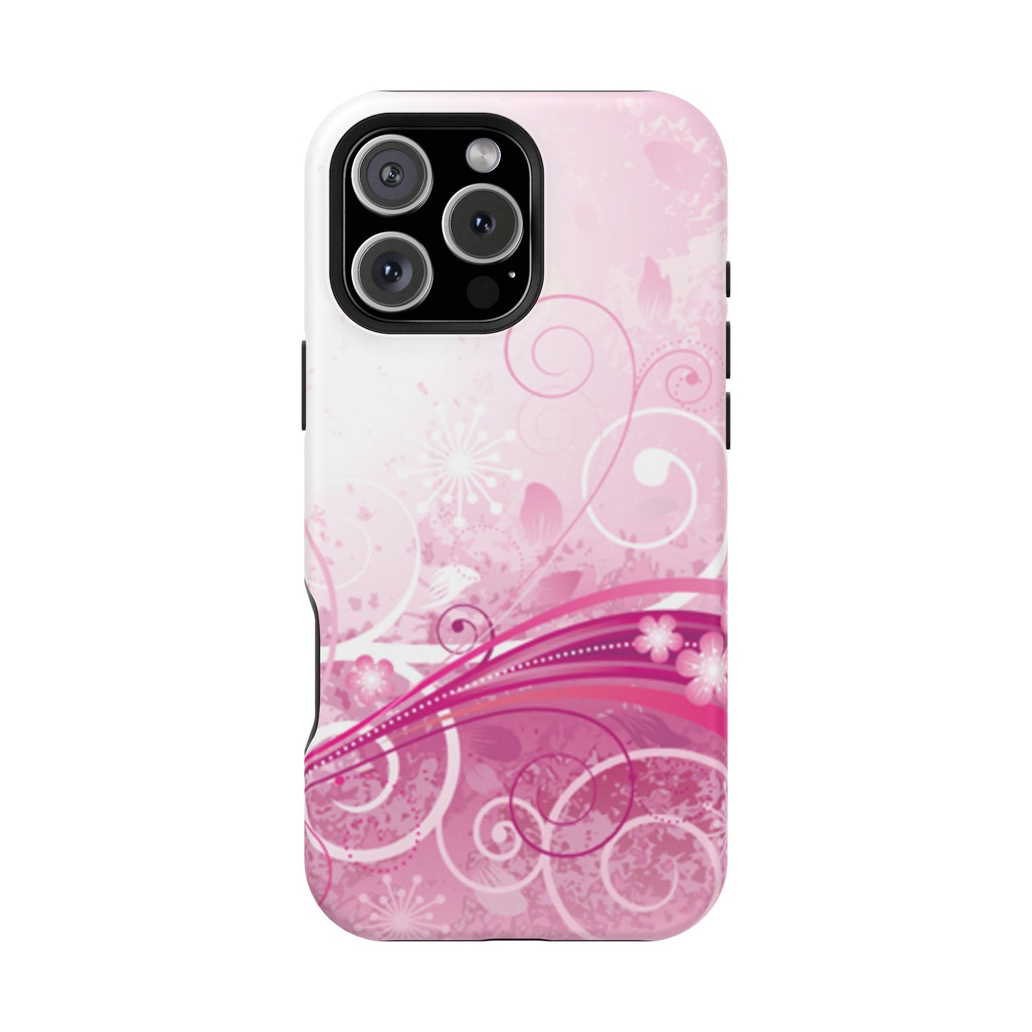 Pink Flowers Tough iPhone Case