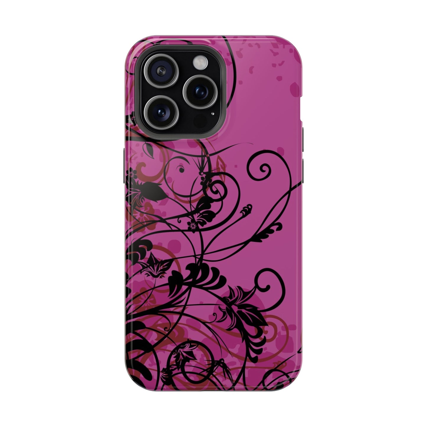 Midnight Petals Tough iPhone Case