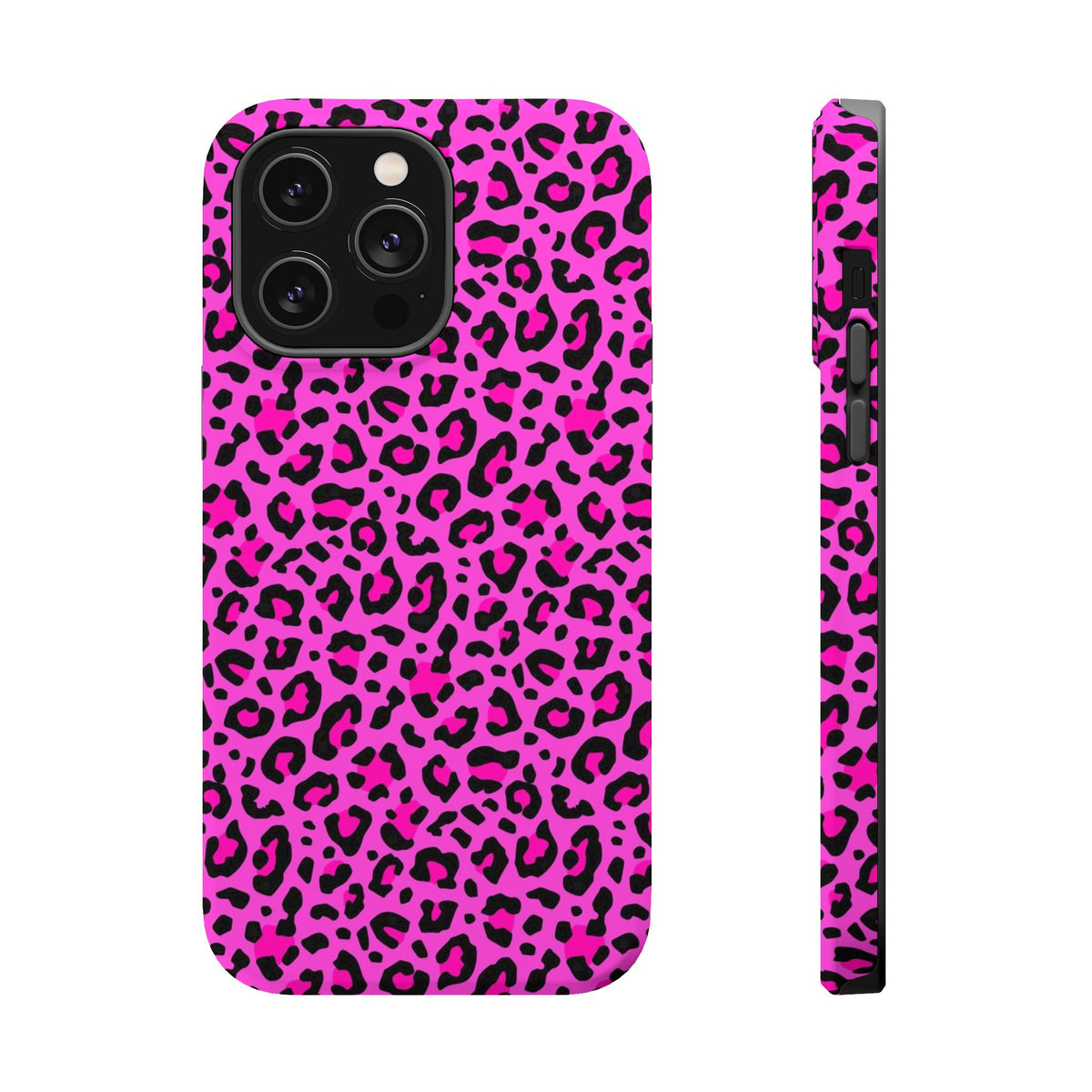 Pink Leopard MagSafe Tough iPhone Case