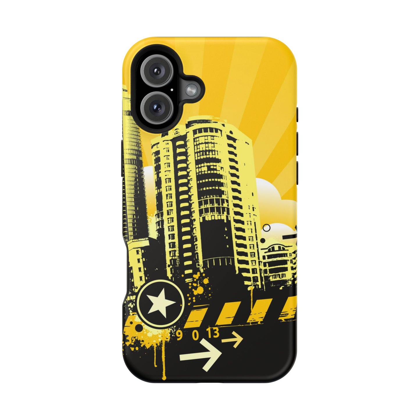 Yellow City Tough iPhone Case