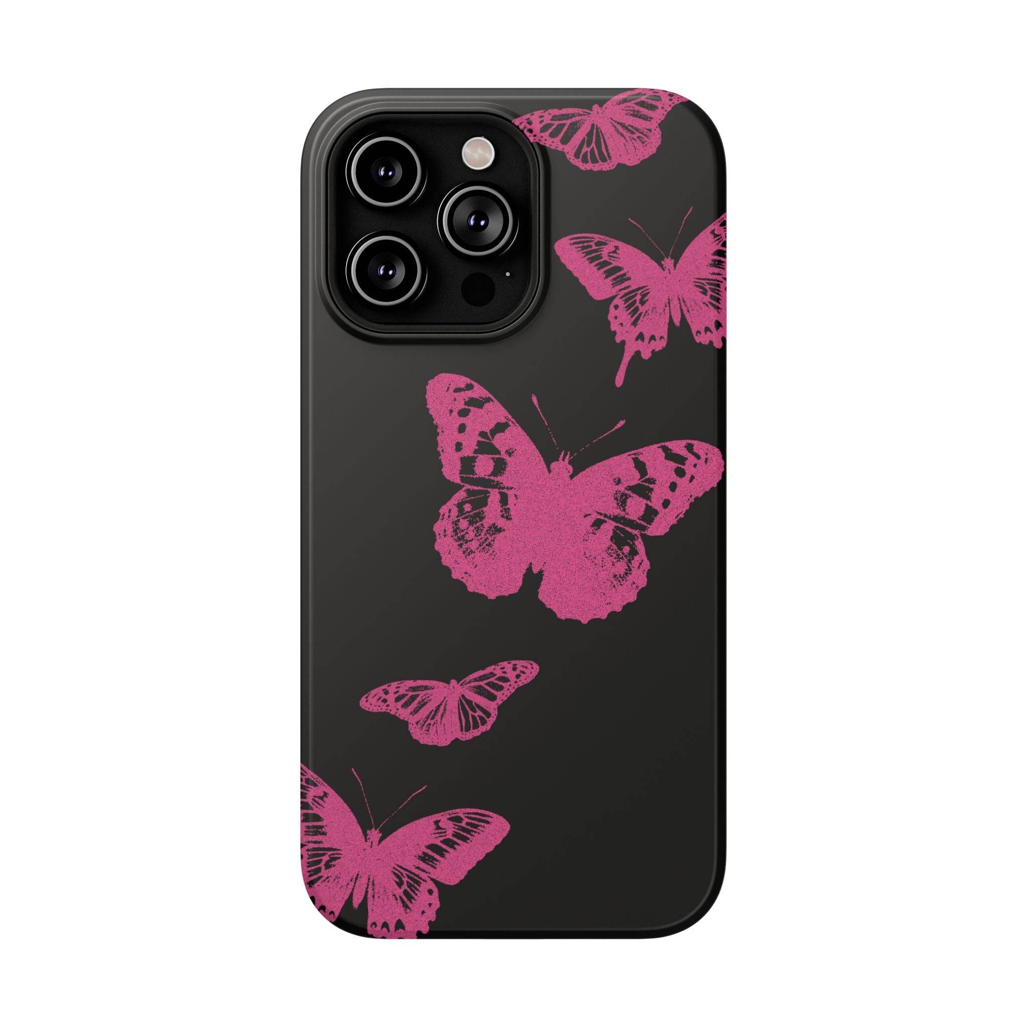 Pink Butterflies Tough iPhone Case