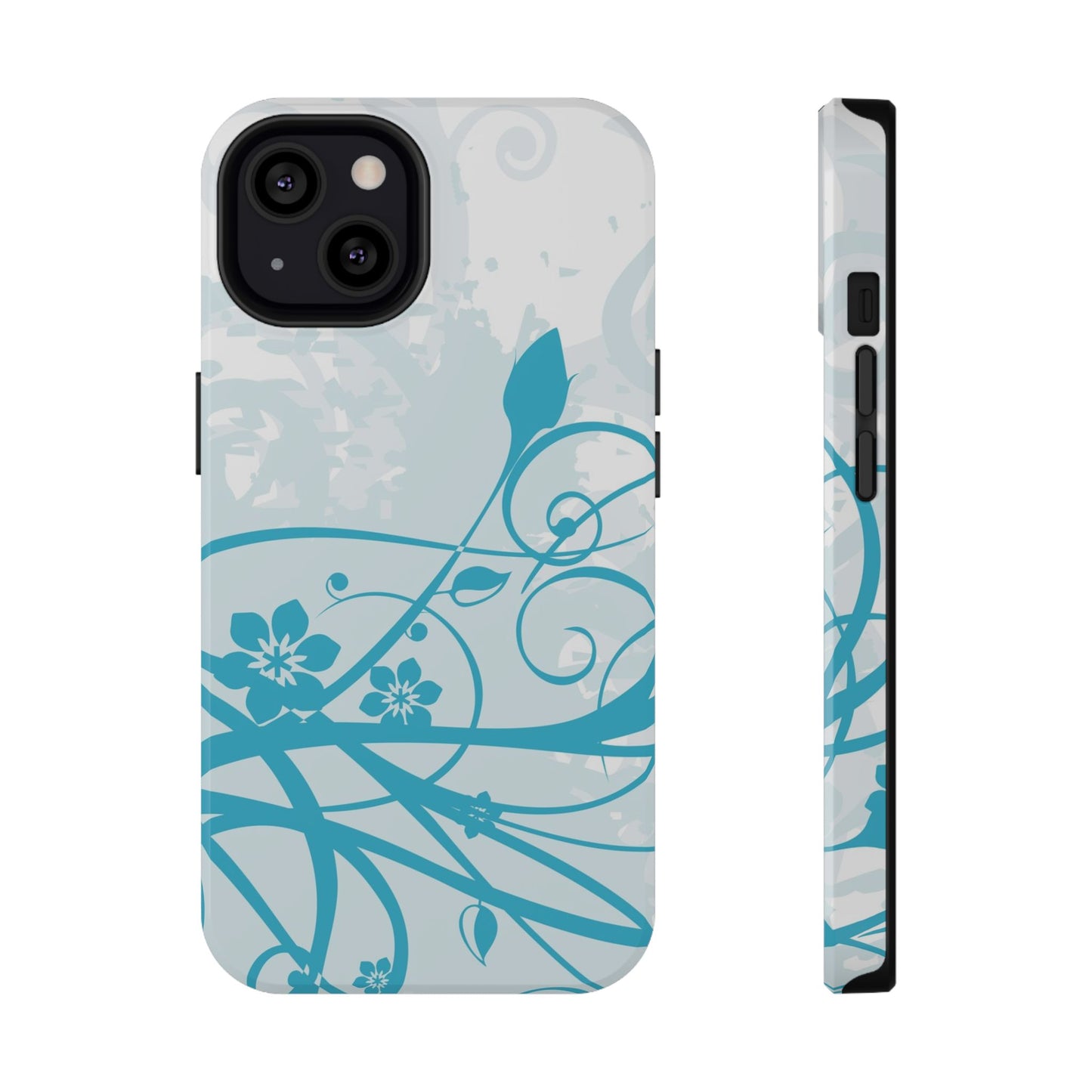 Blue Bloom Tough iPhone Case