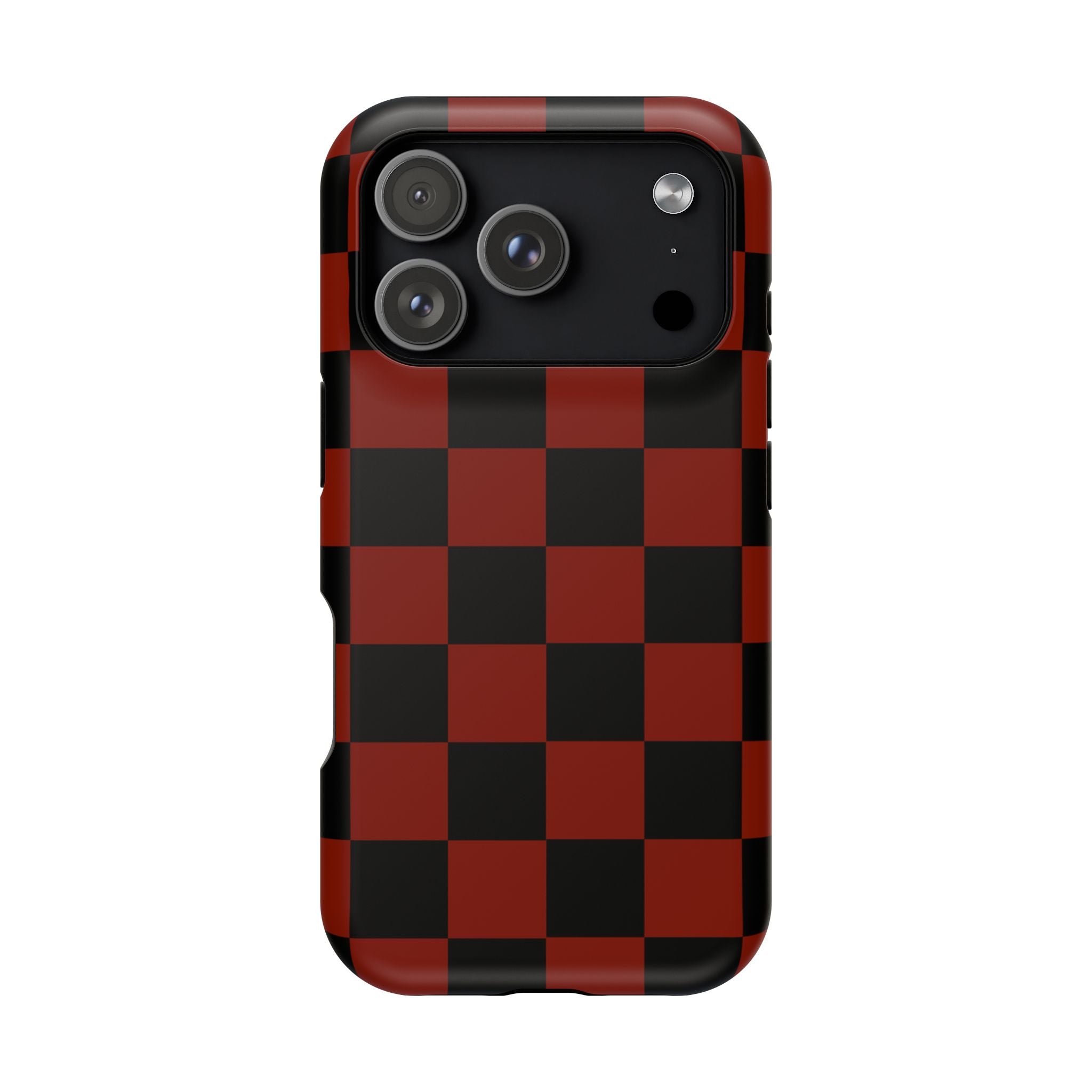 Red Grid Tough iPhone Case