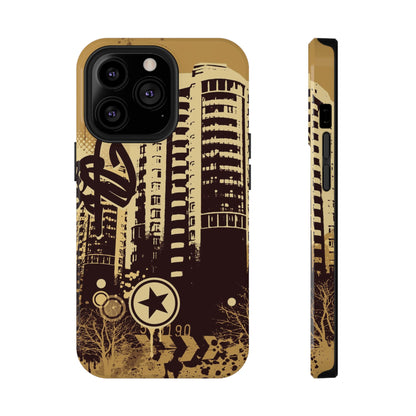 Brown City Tough iPhone Case