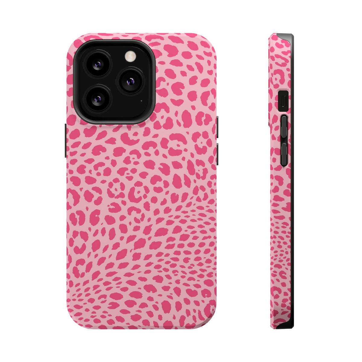 Light Pink Leopard MagSafe Tough iPhone Case