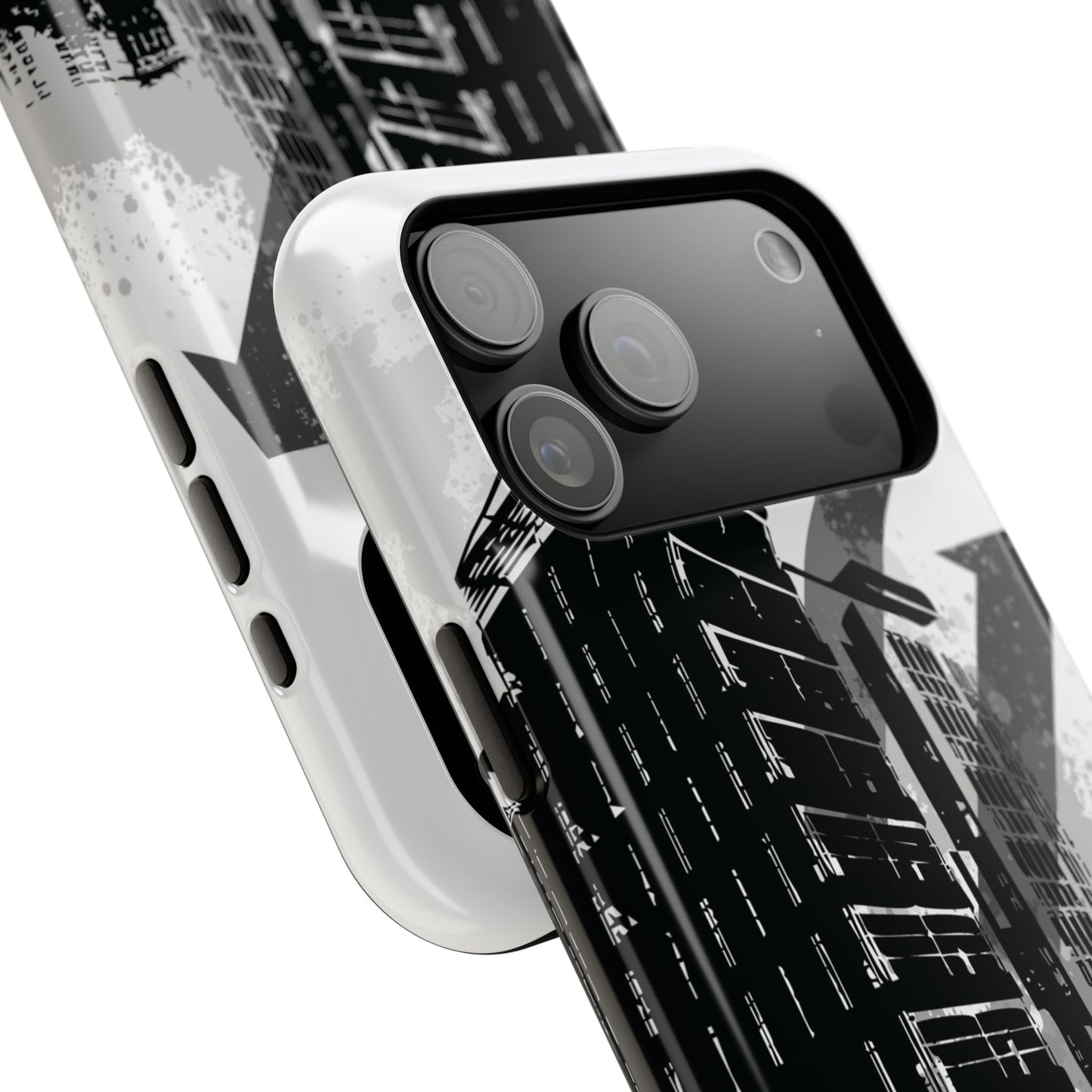 Monochrome City Tough iPhone Case