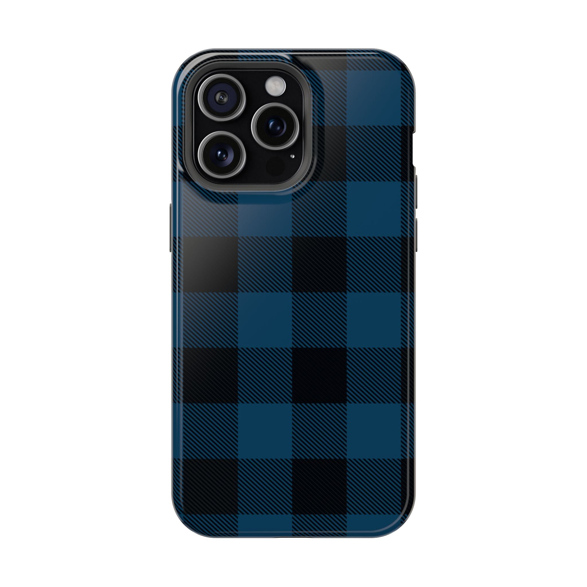 Blue Flannel Tough iPhone Case