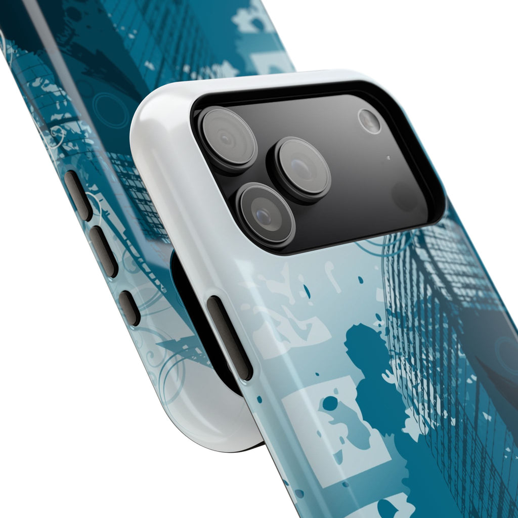 Blue Noise Tough iPhone Case