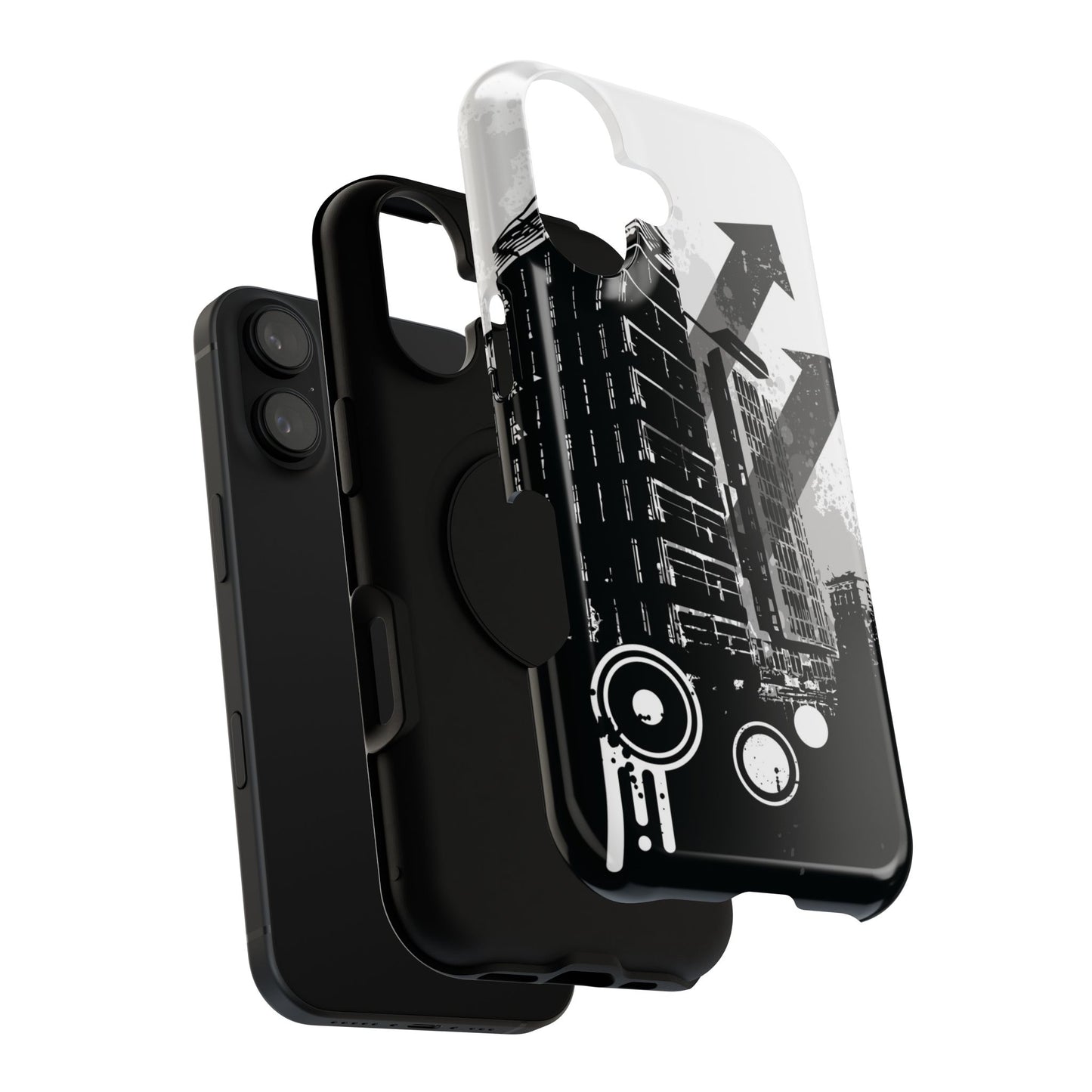Monochrome City Tough iPhone Case
