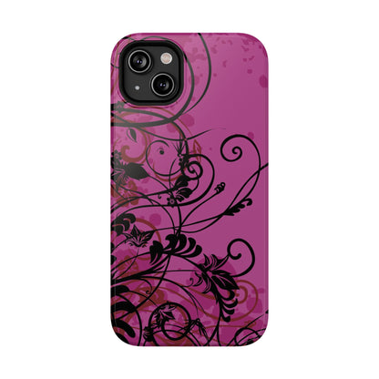 Midnight Petals Tough iPhone Case