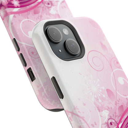 Pink Flowers Tough iPhone Case