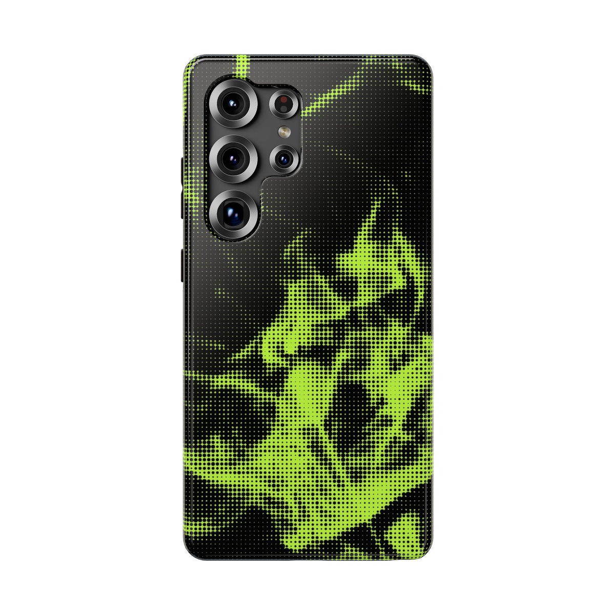 Green Flames Tough Samsung Case