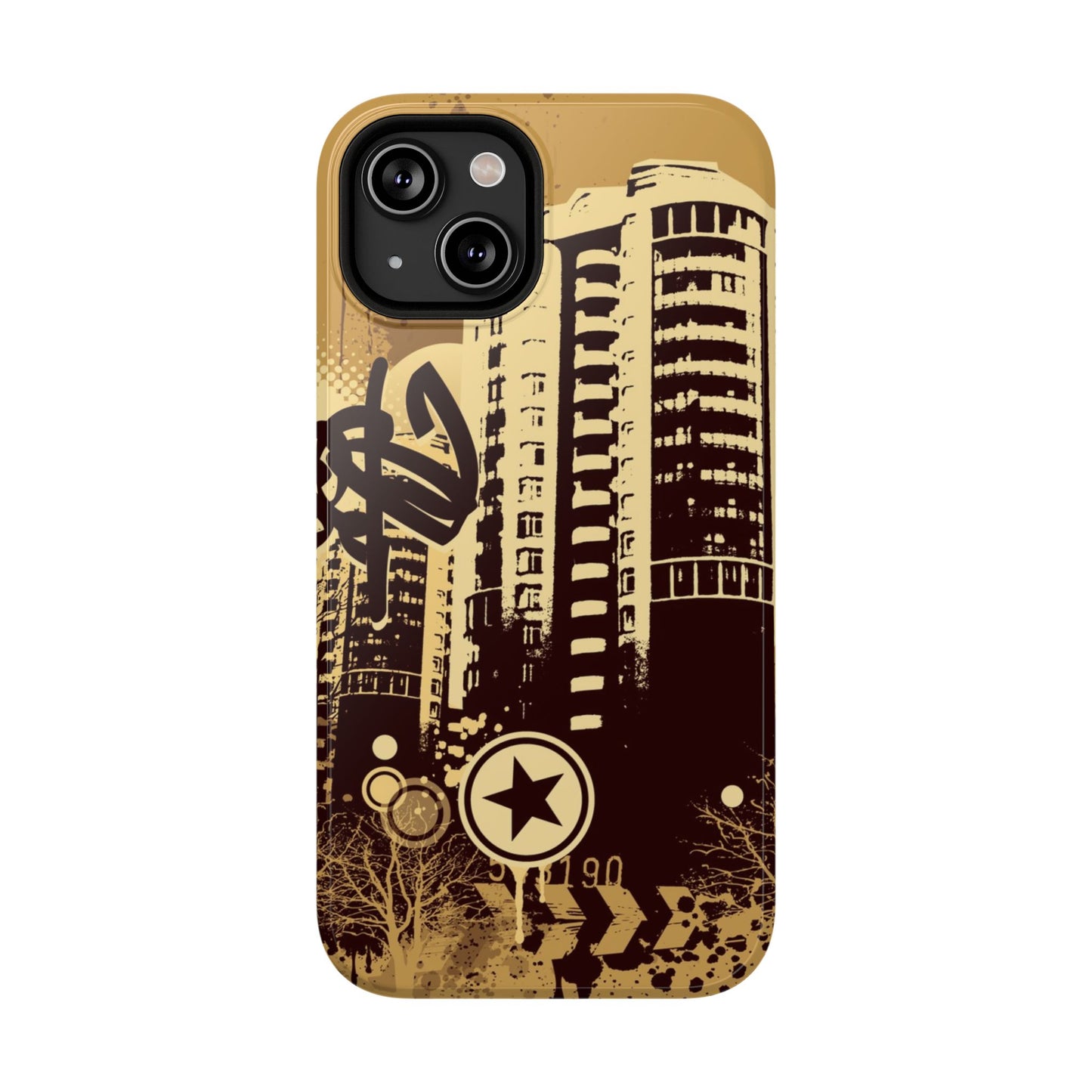 Brown City Tough iPhone Case