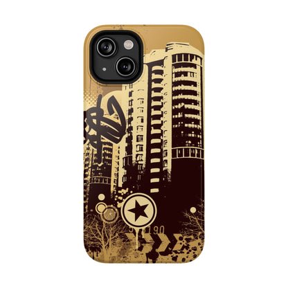 Brown City Tough iPhone Case