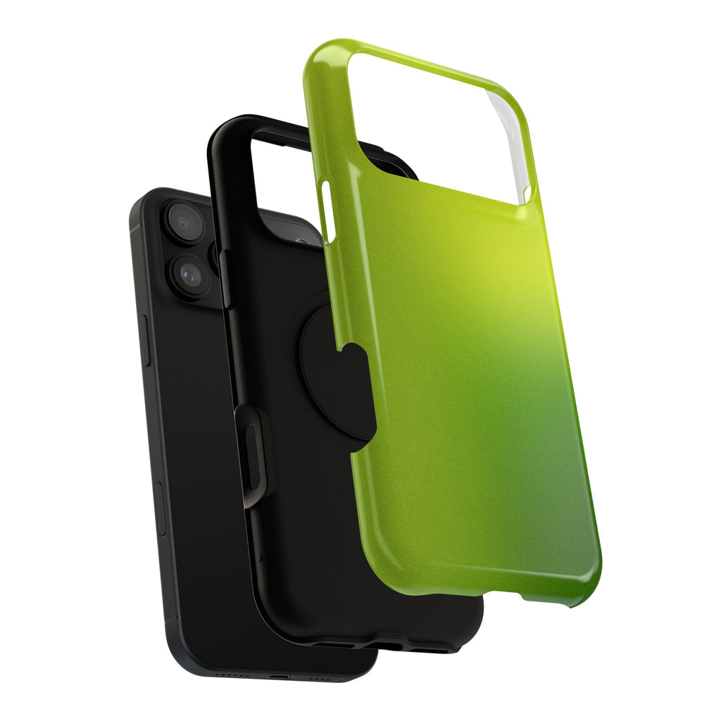 Lime Glow Tough iPhone Case