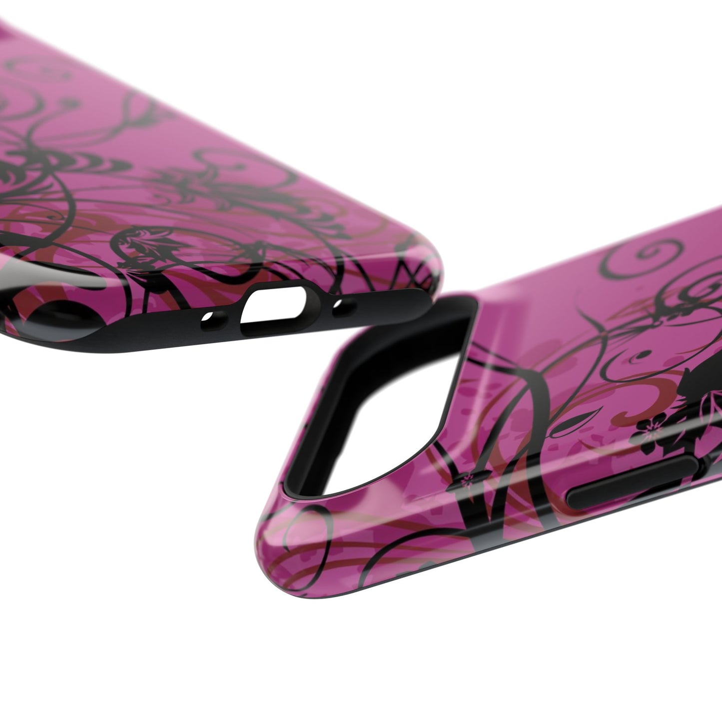 Midnight Petals Tough iPhone Case