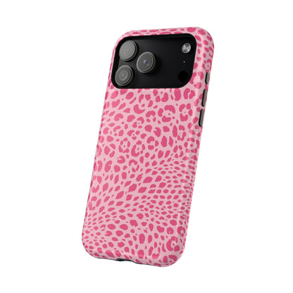 Light Pink Leopard MagSafe Tough iPhone Case