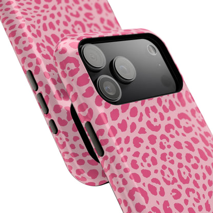 Light Pink Leopard MagSafe Tough iPhone Case