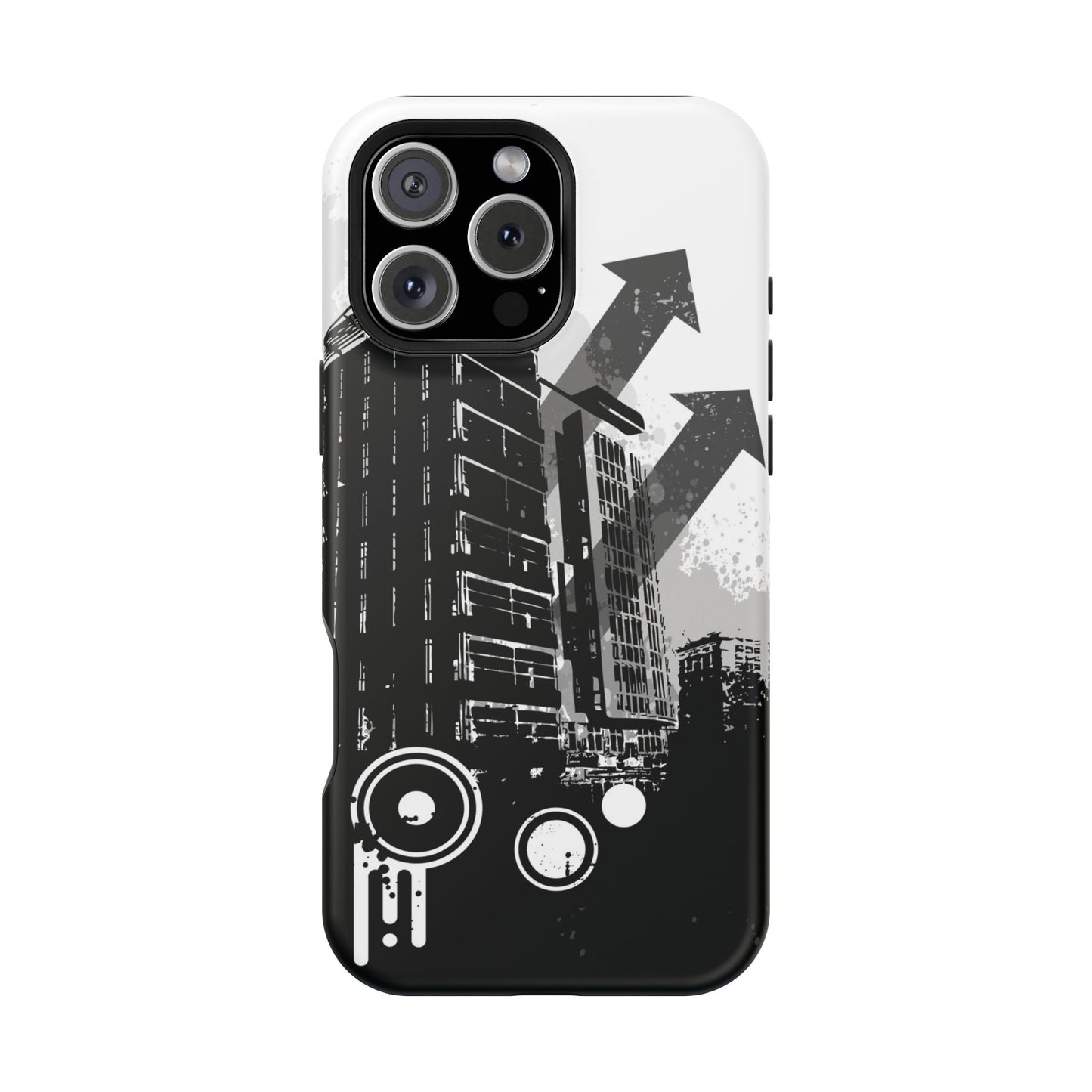 Monochrome City Tough iPhone Case