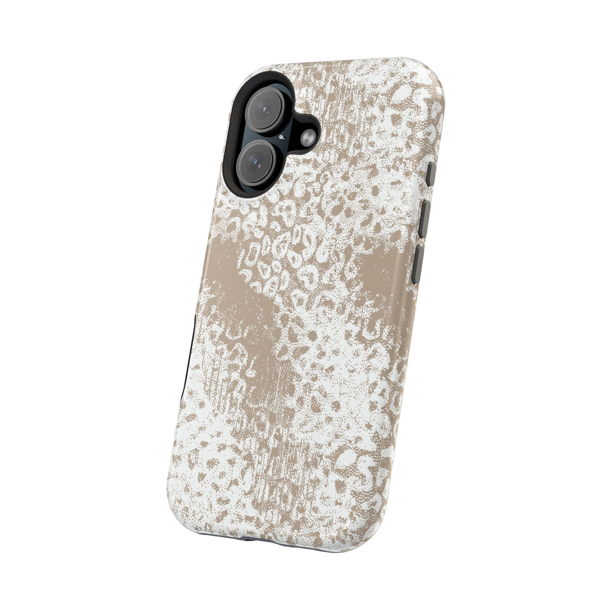 White Leopard MagSafe Tough iPhone Case