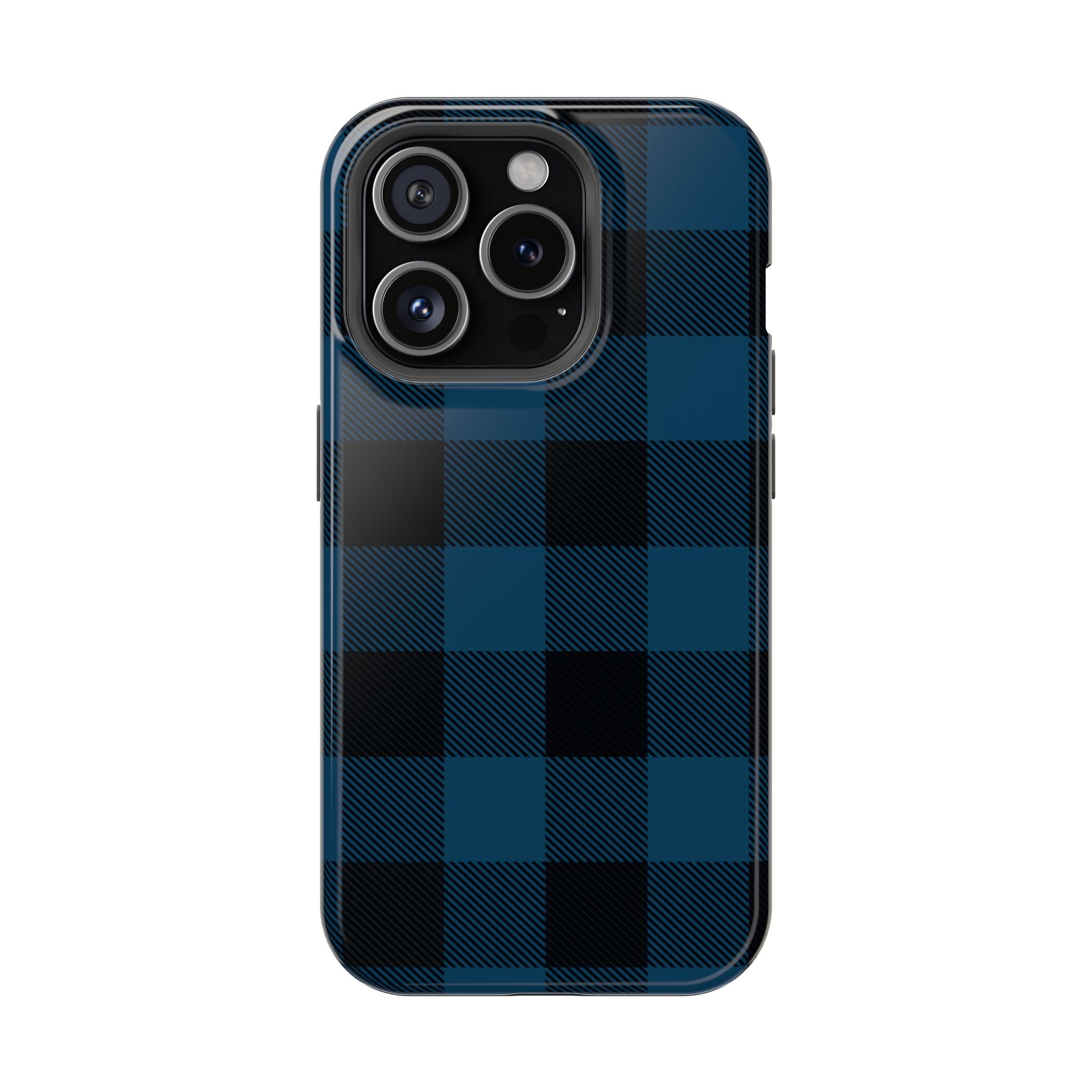 Blue Flannel Tough iPhone Case