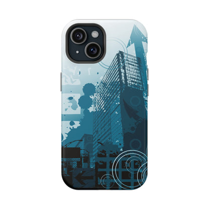 Blue Noise MagSafe Tough iPhone Case