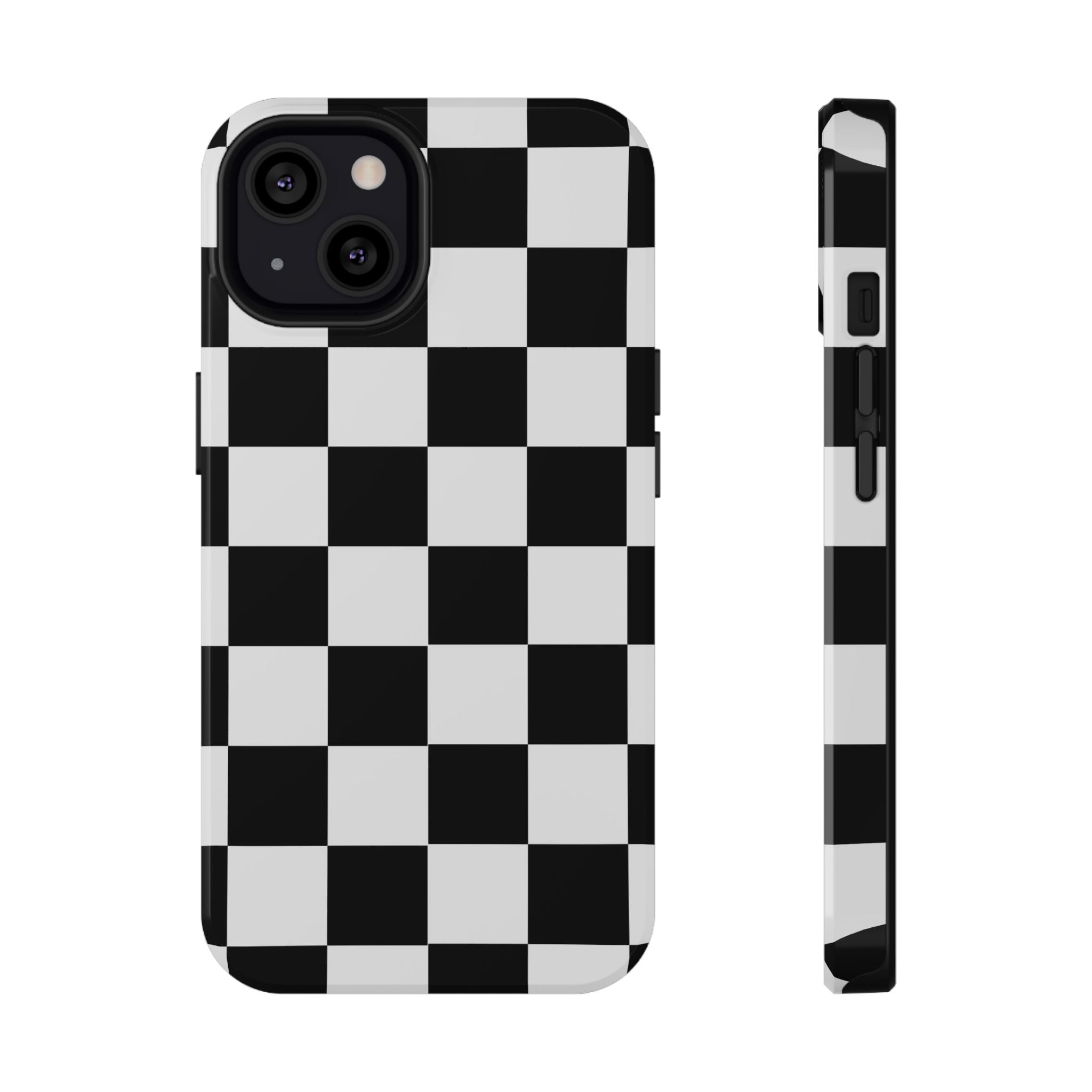 Black Grid Tough iPhone Case