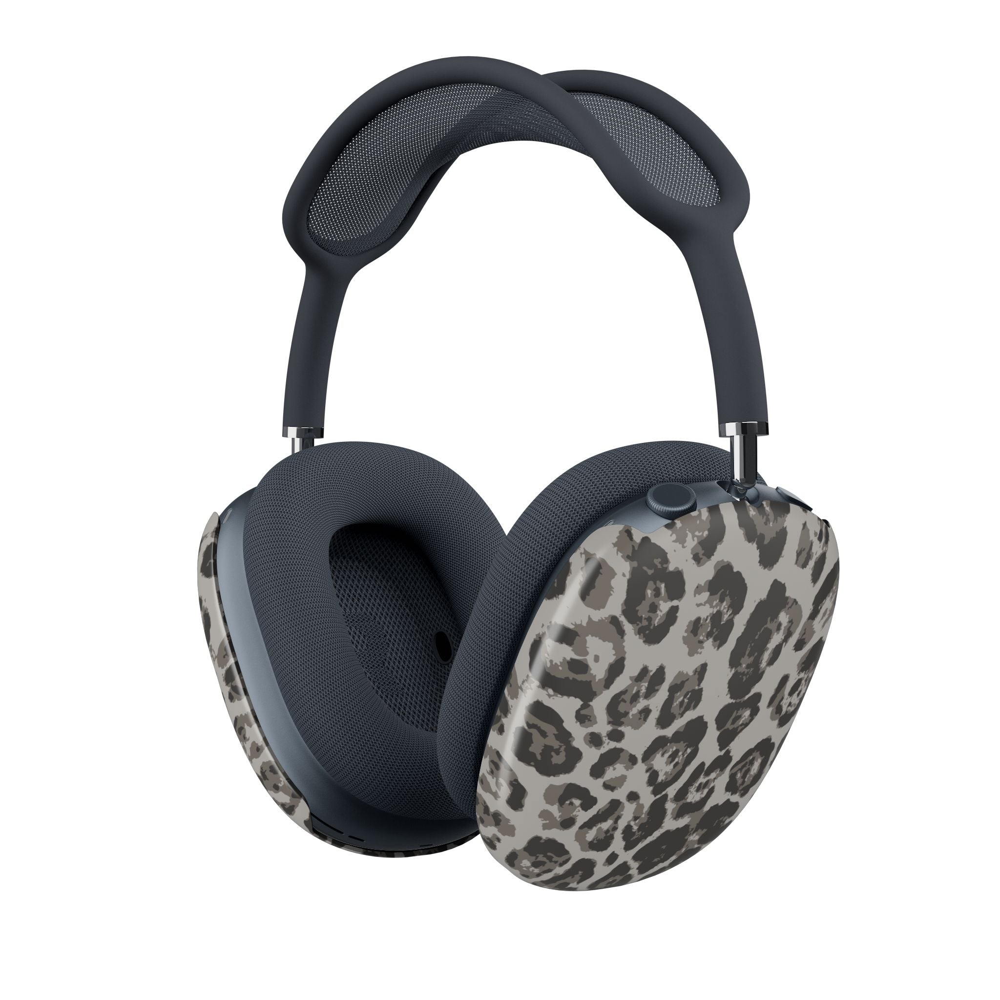 Grey Leopard AirPods Max Shell Case