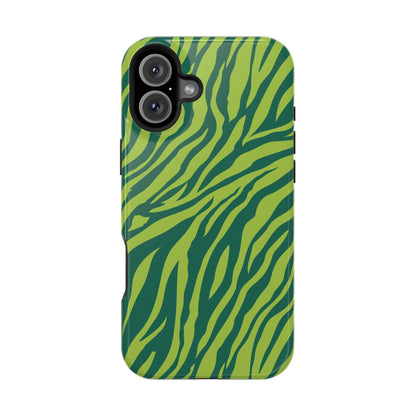 Green Zebra MagSafe Tough iPhone Case