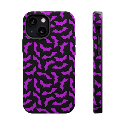 Purple Bats MagSafe Tough iPhone Case