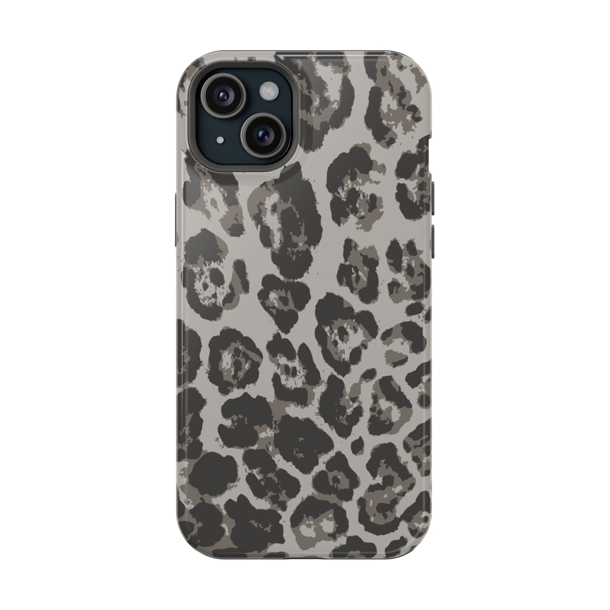 Grey Leopard Tough iPhone Case