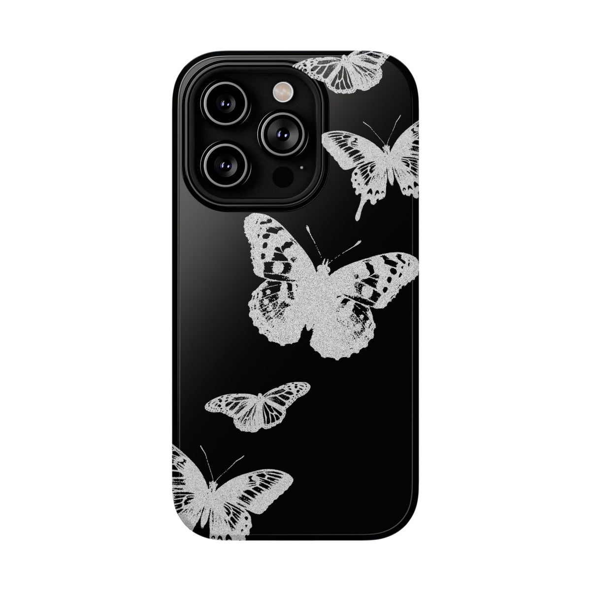 White Butterflies Tough iPhone Case