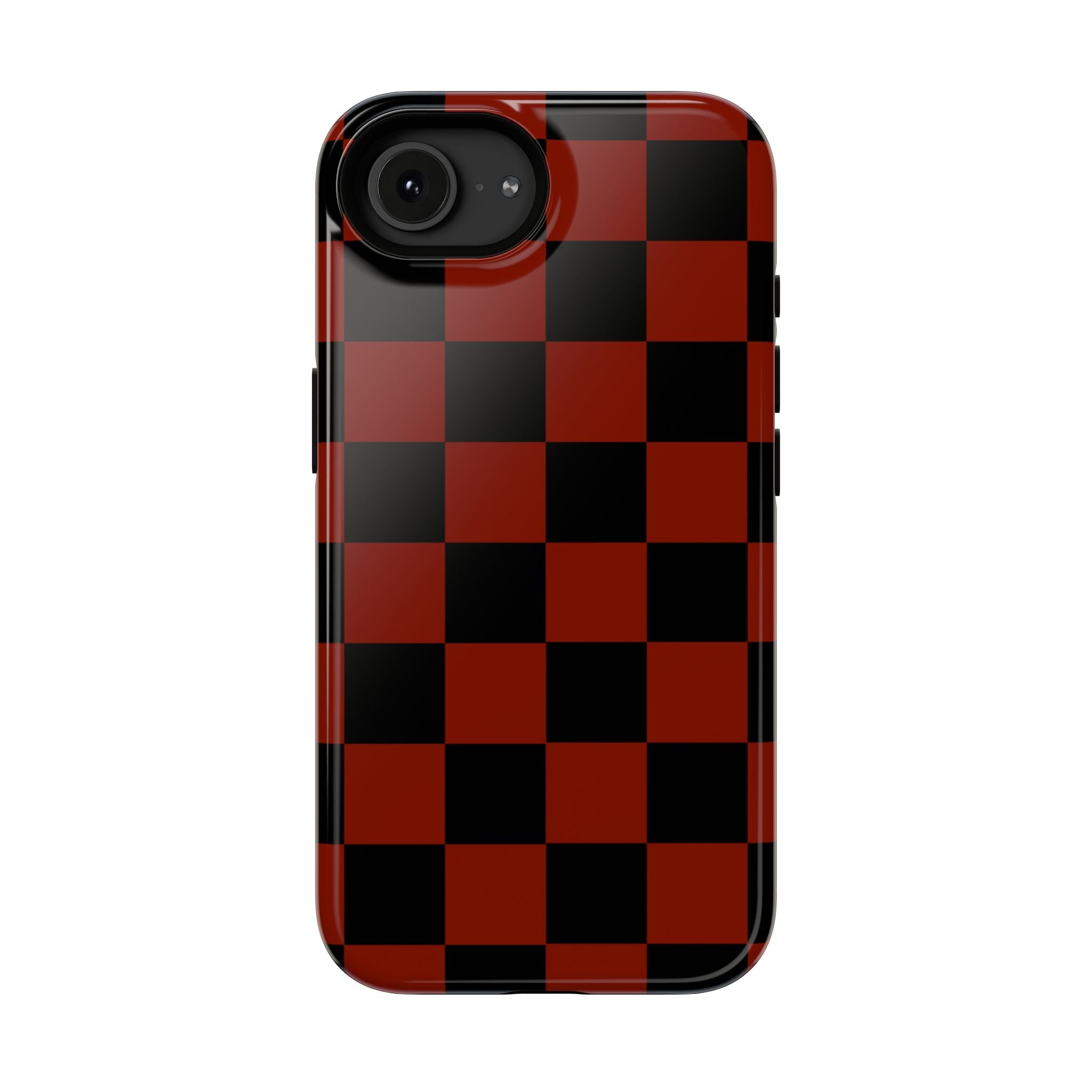 Red Grid Tough iPhone Case