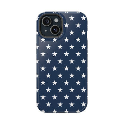 Deep Blue Stars MagSafe Tough iPhone Case