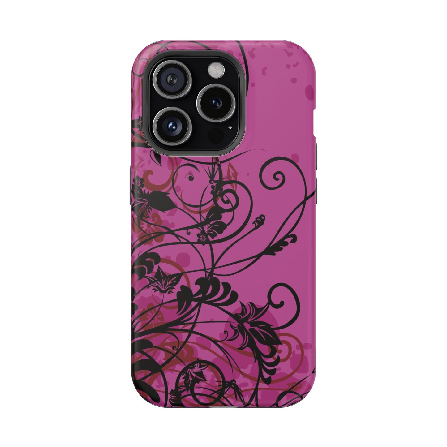 Midnight Petals Tough iPhone Case